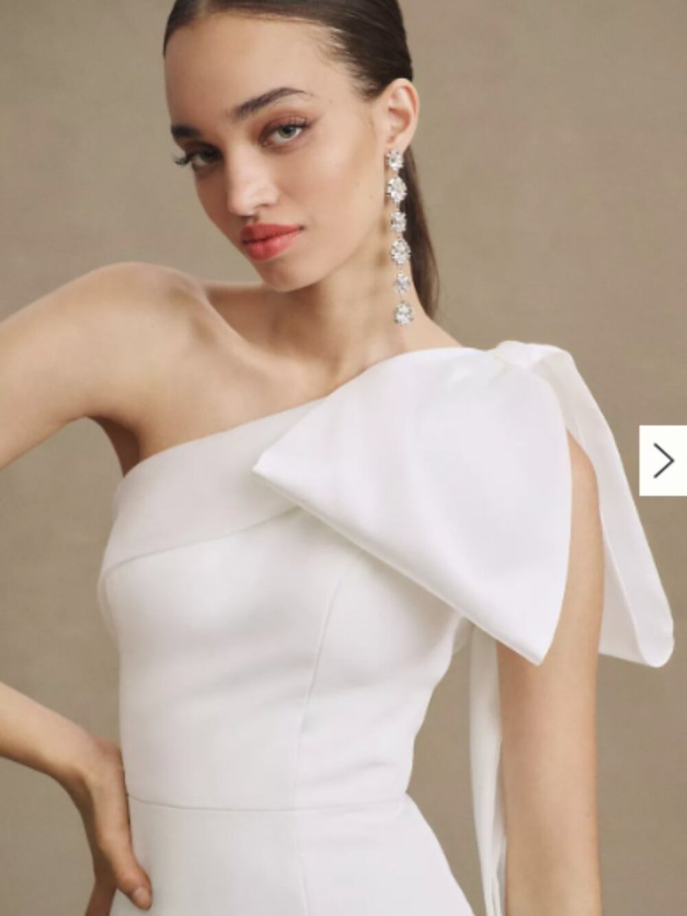 Jenny Yoo Tabitha One-Shoulder Wedding Gown - Picture 2 of 6